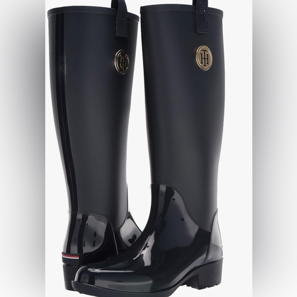 Black Winter/ rain boots size 8